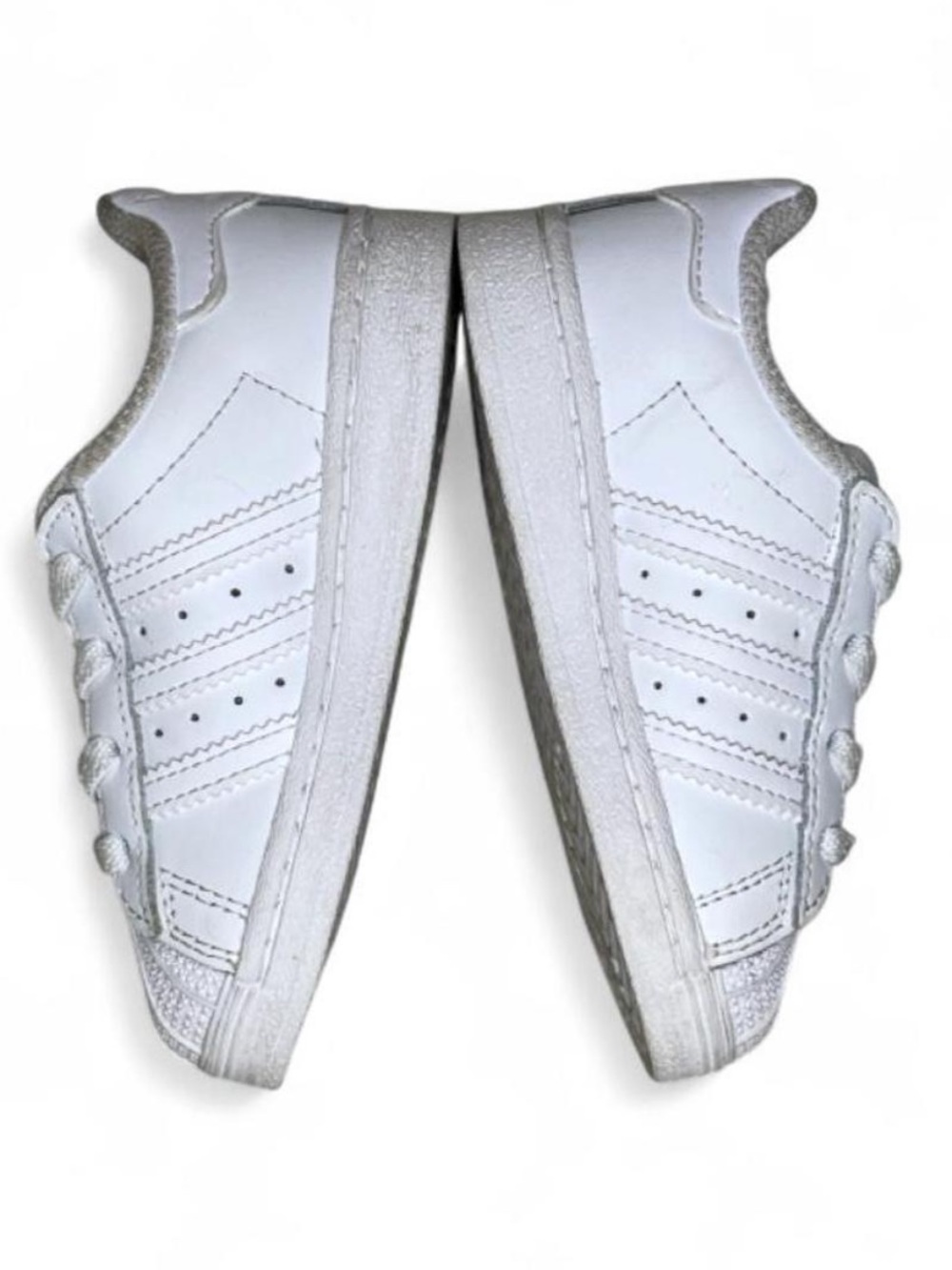 ADIDAS Superstar White Toddlers Sneakers Size 6 Infant Baby Walking Shoes